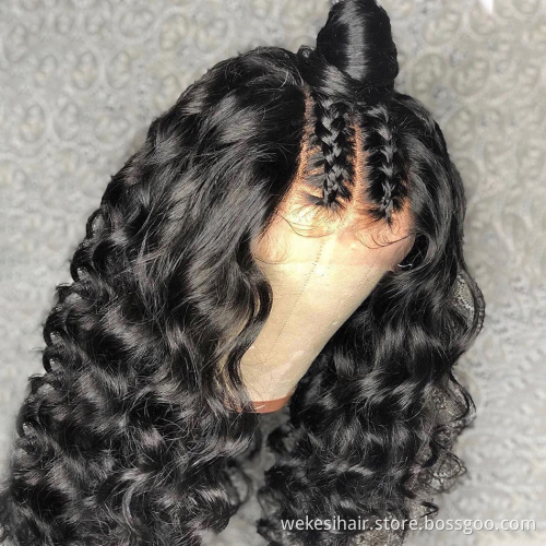 150% 180% Density Factory Wholesale Wigs Human Hair Lace Front Wigs Brazilian Virgin Full Lace Headband Human Hair Wigs